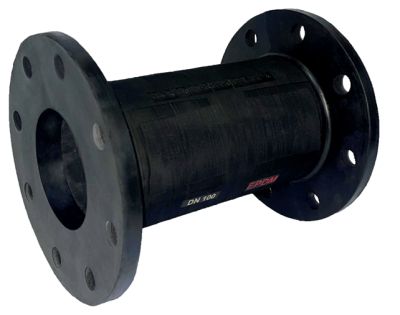 Rubber inserts of pinch valves – Drilled flanges